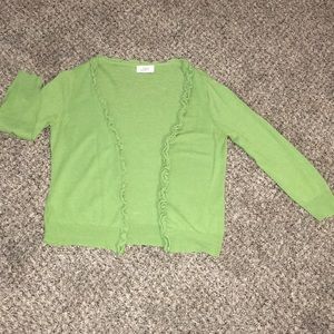 LOFT Olive Green Cardigan